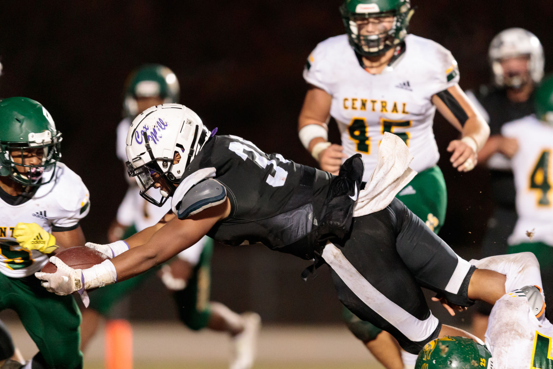 Cox Mill defeats Central Cabarrus 31-6 on Senior Night.
